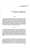 Agro-industrie et développement rural au Gabon - une contradiction